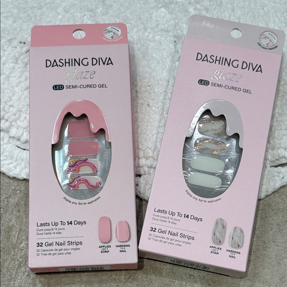 Dashing Diva Glaze LED Semi-Cured Gel Nail Strips